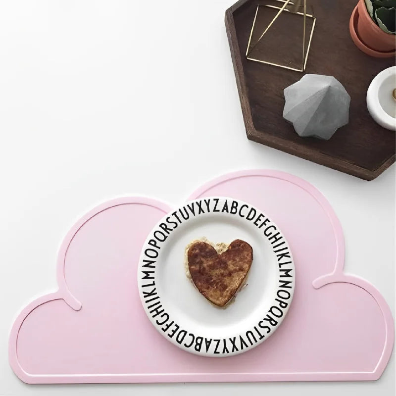 Katzen Napfunterlage in Wolkenform