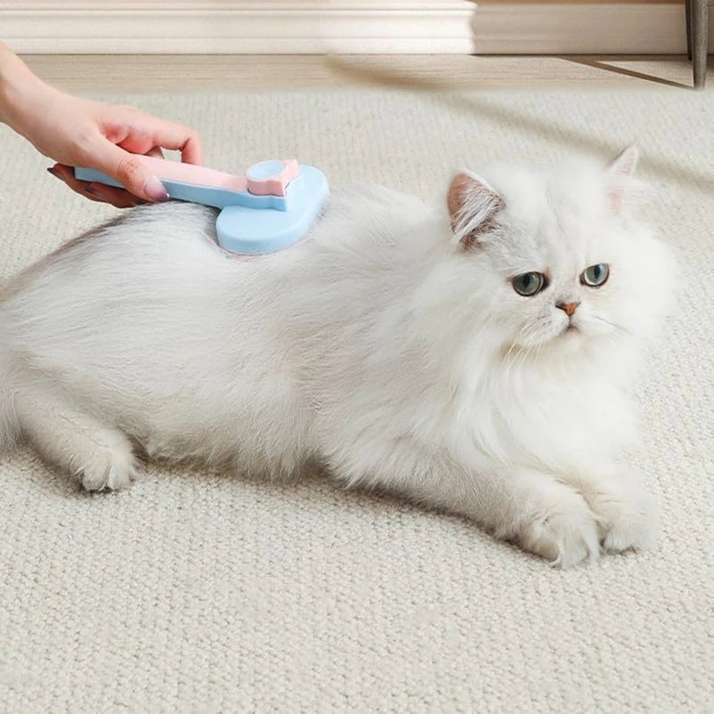 Katzenbürste mit Edelstahlborsten
