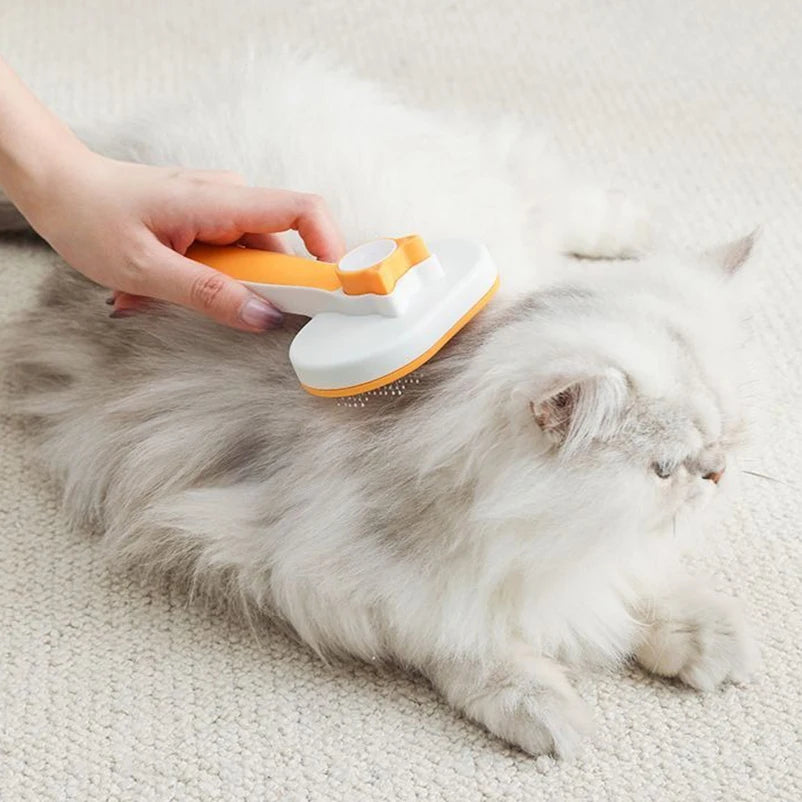 Katzenbürste mit Edelstahlborsten